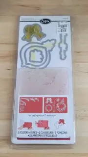 Sizzix PINECONE & ORNAMENTS Framelits & Embossing Folders Set #657975