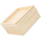 4Pcs Wooden Nested Serving Trays Square Shape Puzzle Toy Trays Practical Blocks