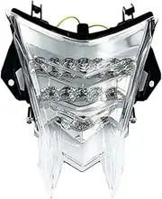 KIXURO Light Tail Light Integrated Turn Signal for S1000RR HP4 S1000R 2010-2018 S 1000 RR Motorcycle Accessories Rear Brake Indicator Motorcycle Turn Signal Light(Black Clear)
