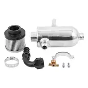 Dual Baffle Catch Can Oil Tank Kit Silver For 2017-2024 Can-Am Maverick X3 Turbo