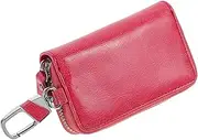 Durable Leather Car Key Bag Key Holder Pouch Zipper Key Pack Key Hanging Bag Stylish Waist Key Pouch for Men