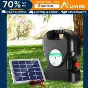 Fence Energiser 20KM Solar Powered 1.2J Electric Animal Control Charger -20KM