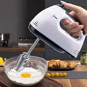 7-Speed Electric Hand Mixer Whisk Egg Beater Cake Bread Mixing Baking Kitchen