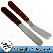 Stainless Steel Oil Painting Knife Artist's Spatulas Scraper Wood Handle Grip