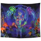 Brushed Fabric Tapestry for Bedroom Underwater World Tapestries For Bedroom