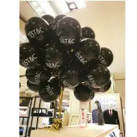 在飛比找蝦皮購物優惠-美國進口客製化印刷氣球黑色時尚黑廣告氣球專櫃品牌形象宣傳