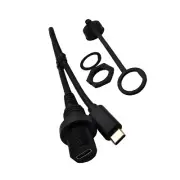 USB 3.1 Type-C Male to Female Extension Waterproof Cable for Car Yacht Dashboard