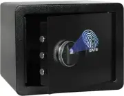Unbranded 23.3L Fireproof Safe Box, Biometric Fingerprint Gun Safe, Black