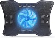 Labymos Portable Laptop Cooler Laptop Cooling Base Single Fan Design Low Noise Two USB Ports Support Laptops Below 14 inch