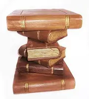 Vintage Stacked Books Coffee Table/Stool 42 cm Height 33 cm Width 6 Decorative Books for Home Decor