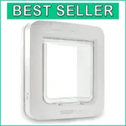 Battery-Powered Microchip Pet Door - Secure Access for Small Dogs & Cats