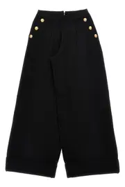 BALMAIN KIDS Lurex Pinstriped Pants