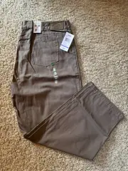 NEW Men’s CABELA’S Pants 48” x 30” Roughneck Canvas JEANS Brown