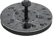 Outdoor Water Feature Solar Fountain Pump， LiftFloating Solar Powered Water Fountain Pump for Bird Bath Garden Pond Pool Fish Tank Outdoor Garden Decoration(13cm)