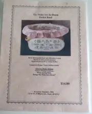 KEEPSAKE STITCHES Cross Stitch Chart Multi page pattern Basket PINKS 2007