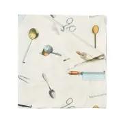 John Derian Cutlery Toss Printed Rectangle Tablecloth - 60” x 104”