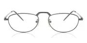 Oval Full Rim Metal Men's Glasses Grey, Size +1.50 - Lenses Included - Private Health Rebate - Blue Light Block Available - SmartBuy Readers