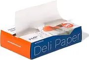 Fit Meal Prep [500 Pack] 8 x 10.75" Wax Paper Sheets for Food, Interfolded Precut Deli Paper, Pop Up Grease-Proof Sandwich Paper Wraps, Waterproof for Lunch, Food Basket, Microwave Cover, BBQ