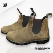 Blundstone 1615 Men's Suede Chelsea Boots Dark Olive Size 11.5