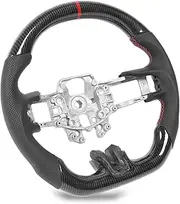 Perforated Leather Steering Wheel Hydro Dip Carbon Fiber Look for V6 EcoBoost GT Shelby 2015-2017