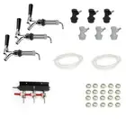 Beer Tap Disconnect Hose Draft Beer System for 3 X Ball Lock Cornelious Keg