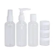 6 Pcs Travel Bottle Set with PVC Storage Bag