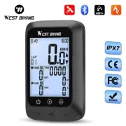 WEST BIKING Cycling GPS Computer IPX7 Waterproof Wireless Bicycle Speedometer
