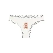 [Blumarine] Blumarine Ruffled-trim Briefs S WHITE