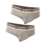2 SLIP MOSCHINO UNDERWEAR Man Sz. XL 47378119 489 Grey