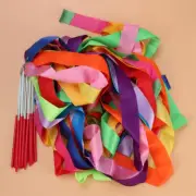 14pcs Ribbon Gym Ribbons Streamers Twirling Ribbons Rods Kids Wrist Ribbons