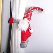 2 PCS Plush Little Elf Soft Stuffed Santa Helper Curtain Decoration