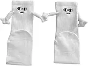 [JMEDIC] Funny Couple Socks, Socks, Magnetic Doll Black White Socks for Men Women
