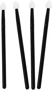 LIFKOME 4pcs Eye Shadow Brush Makeup Brush Makeup Brushes Cosmetic Brush Eye Make up Brushes Eye Shadow Applicator Sticks Makeup Accessory Makeup Applicator Eyeshadow Brush Black Aluminum