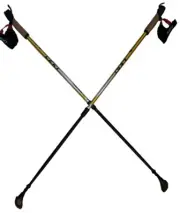 LEKI Nordic Walking Trainer Trekking Pole Grip Gold 105cm135cm