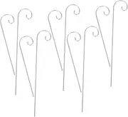 ifundom 10pcs Garden Flower Hook Metal Hook Plant Name Tag Plant Label Hanger Garden Sign Hook Herb Garden Marker Flower Label Stake Garden Plant Label Nursery Tag Holder Iron Silver