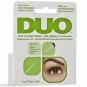 DUO BRUSH ON Striplash Adhesive Eyelash Lashes Glue White Clear Invisible