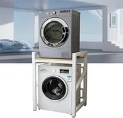 Adjustable Over Washing Machine Storage Rack Shelf Stand for Bathroom Laundry Room Stacking Kits with 300kg Load Capacity