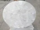 White Quartz Side Table Top , Quartz Coffee Table Top , Corner Table for Hallway