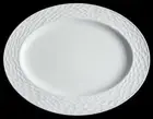 Donna Karan DEVORE White Dinnerware by Lenox ~ 16" Oval Serving Platter NEW