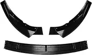 OFAFGNQB Compatible for Mercedes C Class W205 C205 S205 C160 C200 C180 C300 C400 C450 AMG 2015-2021 Front Bumper Lip Splitter Diffuser Body Kit(2019-2021-Black)