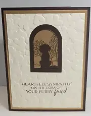 Handcrafted Greeting Card - Pet Sympathy - Dog - Heartfelt Sympathy
