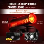 100,000 BTU Kerosene/Diesel Heater with Thermostat, Heats 1,200 Cubic Meters