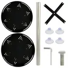 2 Tier Turntable Spice Rack Organizer 360° Rotating Seasoning Organizer ⛳