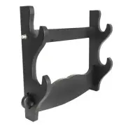 2-Tier Sword Holder Wall Mount Samurai Stand Display Wall Hanger Rack