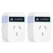meross Matter Smart Plug Mini, WiFi Outlet with Energy Monitoring for Home Autom