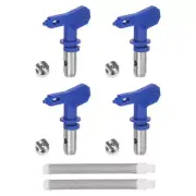 6 Pcs Blue Airless Paint Sprayer Nozzles with Airless Spray Gun Filters