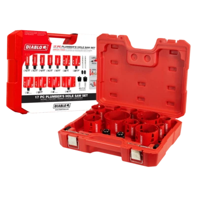 Diablo Tools DHS17SPL 17 pc Plumber's Bi‑Metal Hole Saw Set