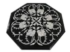marble Table Top marquetry Inlay work art handicraft with Wooden Stand
