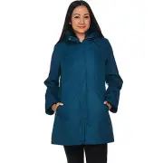 Dennis Basso Cinch Waist Parka with Removable Faux Fur Vest - Size XS
