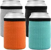 emperoch 4pcs 12oz Standard Can Sleeves Insulators Neoprene Beer Cooler Wine Cooler Sleeve Can Holder Bottle Cooler, 4 Colours, 301-27894
